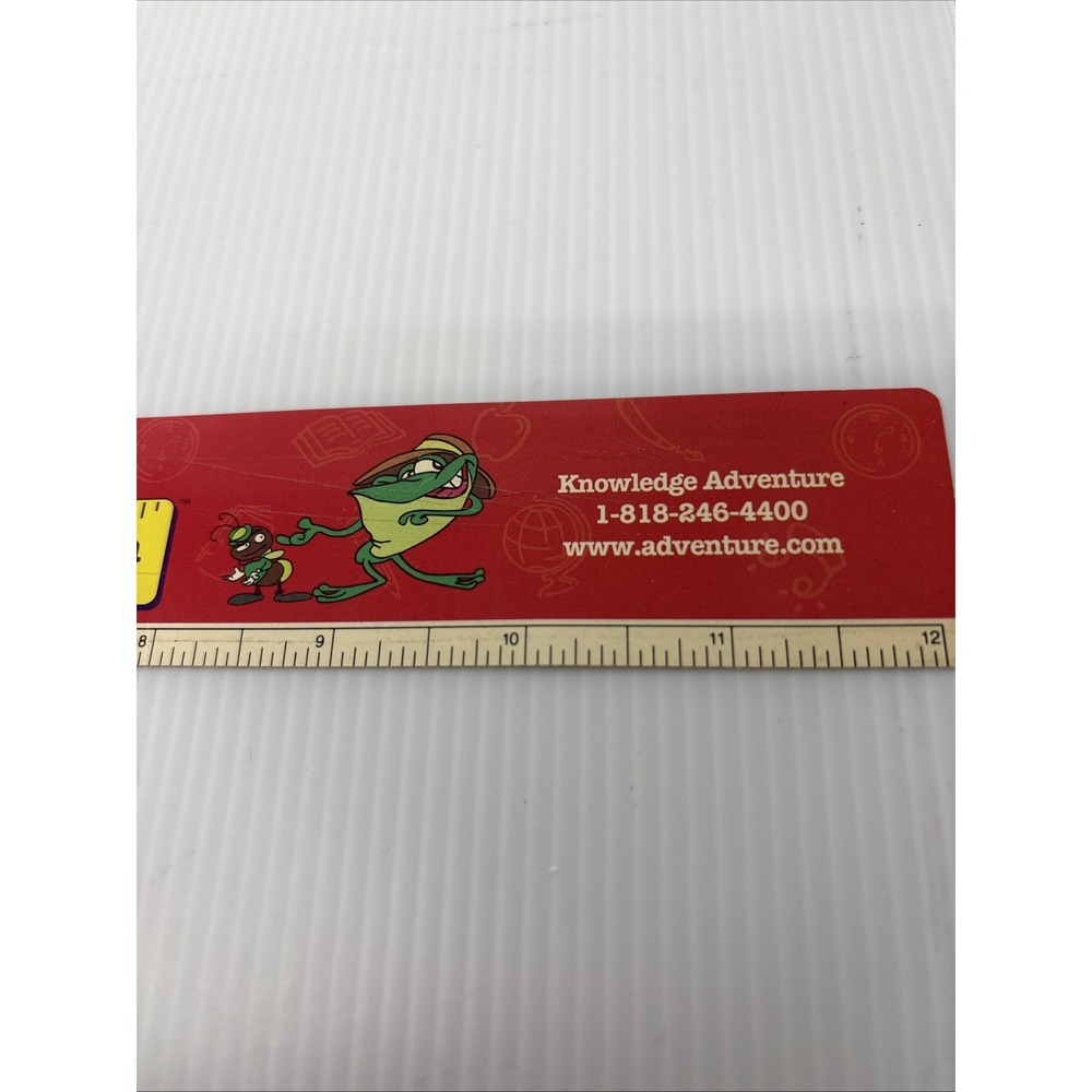 Rare Jump Start Knowledge Adventure Ruler Plastic‎ Some Scratches 12" - Picture 4 of 10